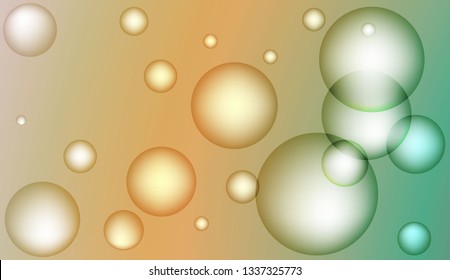 Colored illustration with blurred circles. For creative templates, cards, color covers set. Color Vector illustration