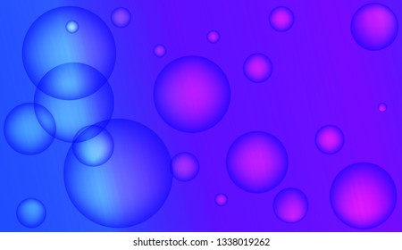 Colored illustration with blurred circles. For creative templates, cards, color covers set. Color Vector illustration
