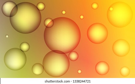 Colored illustration with blurred circles. For creative templates, cards, color covers set. Color Vector illustration