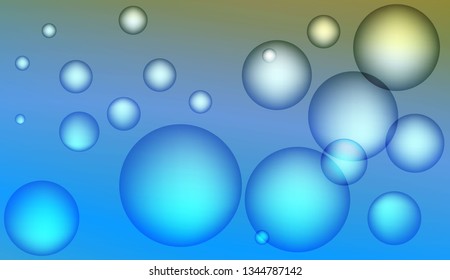 Colored illustration with blurred circles. For creative templates, cards, color covers set. Color Vector illustration