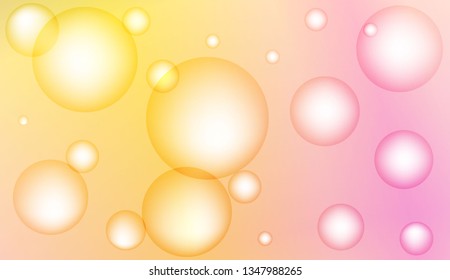 Colored illustration with blurred circles. For creative templates, cards, color covers set. Color Vector illustration