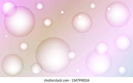 Colored illustration with blurred circles. For creative templates, cards, color covers set. Color Vector illustration