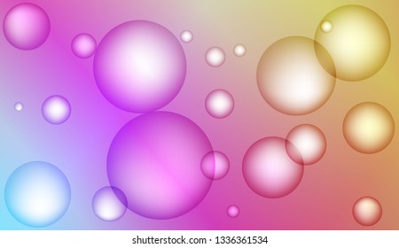 Colored illustration with blurred drops. For creative templates, cards, color covers set. Bright Gradient Color Vector illustration