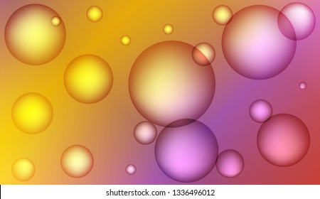 Colored illustration with blurred drops. For creative templates, cards, color covers set. Bright Gradient Color Vector illustration