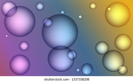 Colored illustration with blurred drops. For creative templates, cards, color covers set. Bright Gradient Color Vector illustration