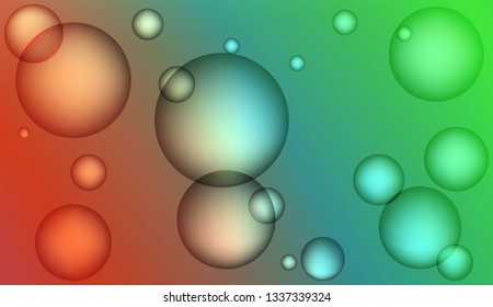 Colored illustration with blurred drops. For creative templates, cards, color covers set. Bright Gradient Color Vector illustration
