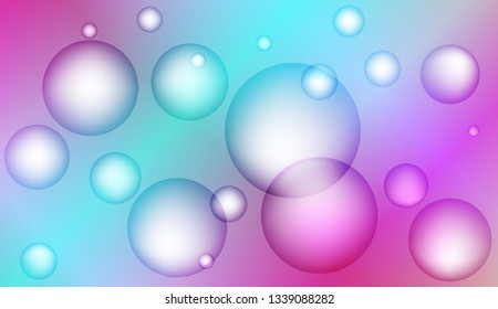 Colored illustration with blurred drops. For creative templates, cards, color covers set. Bright Gradient Color Vector illustration