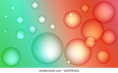 Colored illustration with blurred drops. For creative templates, cards, color covers set. Bright Gradient Color Vector illustration