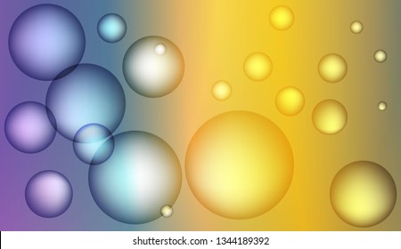 Colored illustration with blurred drops. For creative templates, cards, color covers set. Bright Gradient Color Vector illustration