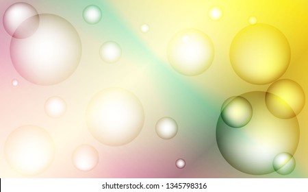 Colored illustration with blurred drops. For creative templates, cards, color covers set. Bright Gradient Color Vector illustration