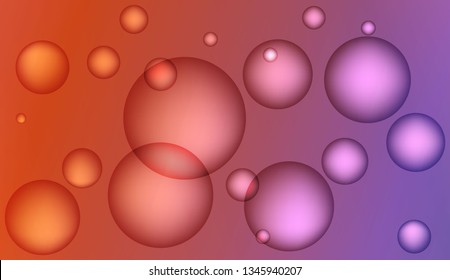 Colored illustration with blurred drops. For creative templates, cards, color covers set. Bright Gradient Color Vector illustration