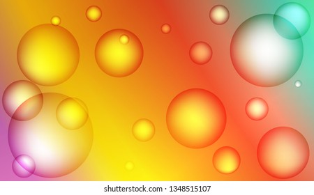 Colored illustration with blurred drops. For creative templates, cards, color covers set. Bright Gradient Color Vector illustration