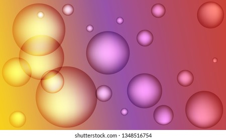 Colored illustration with blurred drops. For creative templates, cards, color covers set. Bright Gradient Color Vector illustration