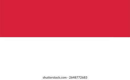 Colored illustration of the flag of Monaco