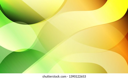 Colored Illustration In Wave Style With Gradient. For Your Design Wallpaper, Presentation, Banner, Flyer, Cover Page, Landing Page. Colorful Vector Illustration