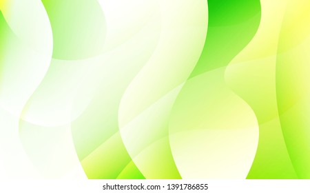 Colored Illustration In Wave Style With Gradient. For Your Design Wallpaper, Presentation, Banner, Flyer, Cover Page, Landing Page. Colorful Vector Illustration