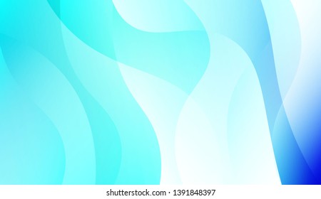 Colored Illustration In Wave Style With Gradient. For Your Design Wallpaper, Presentation, Banner, Flyer, Cover Page, Landing Page. Colorful Vector Illustration