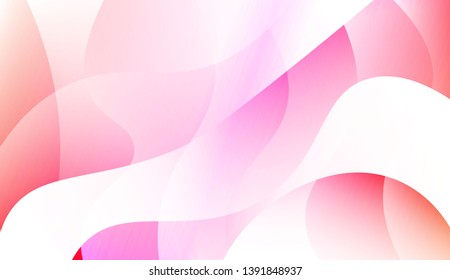 Colored Illustration In Wave Style With Gradient. For Your Design Wallpaper, Presentation, Banner, Flyer, Cover Page, Landing Page. Colorful Vector Illustration