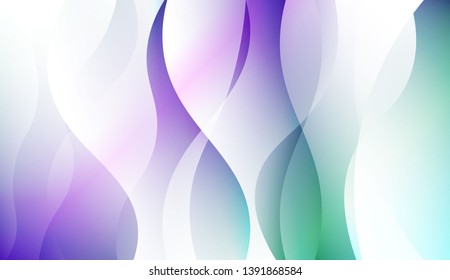 Colored Illustration In Wave Style With Gradient. For Your Design Wallpaper, Presentation, Banner, Flyer, Cover Page, Landing Page. Colorful Vector Illustration