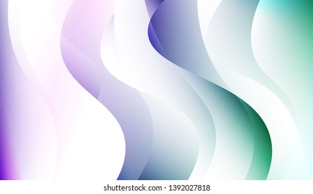 Colored Illustration In Wave Style With Gradient. For Your Design Wallpaper, Presentation, Banner, Flyer, Cover Page, Landing Page. Colorful Vector Illustration