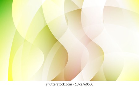 Colored Illustration In Wave Style With Gradient. For Your Design Wallpaper, Presentation, Banner, Flyer, Cover Page, Landing Page. Colorful Vector Illustration