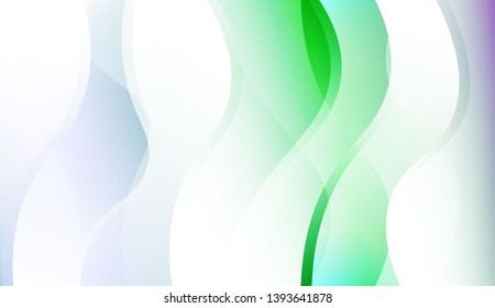 Colored Illustration In Wave Style With Gradient. For Your Design Wallpaper, Presentation, Banner, Flyer, Cover Page, Landing Page. Colorful Vector Illustration