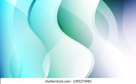 Colored Illustration In Wave Style With Gradient. For Your Design Wallpaper, Presentation, Banner, Flyer, Cover Page, Landing Page. Colorful Vector Illustration