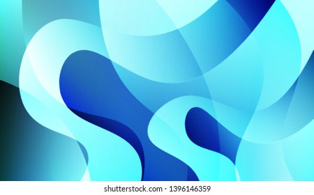 Colored Illustration In Wave Style With Gradient. For Your Design Wallpaper, Presentation, Banner, Flyer, Cover Page, Landing Page. Colorful Vector Illustration