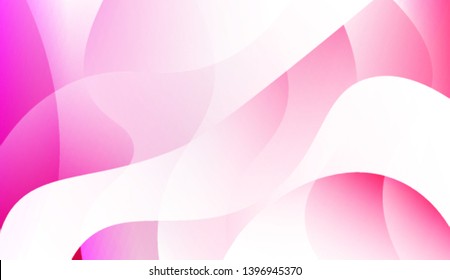 Colored Illustration In Wave Style With Gradient. For Your Design Wallpaper, Presentation, Banner, Flyer, Cover Page, Landing Page. Colorful Vector Illustration