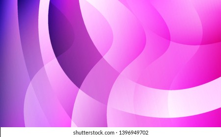 Colored Illustration In Wave Style With Gradient. For Your Design Wallpaper, Presentation, Banner, Flyer, Cover Page, Landing Page. Colorful Vector Illustration