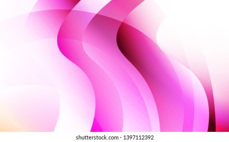 Colored Illustration In Wave Style With Gradient. For Your Design Wallpaper, Presentation, Banner, Flyer, Cover Page, Landing Page. Colorful Vector Illustration