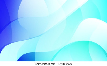 Colored Illustration In Wave Style With Gradient. For Your Design Wallpaper, Presentation, Banner, Flyer, Cover Page, Landing Page. Colorful Vector Illustration