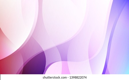 Colored Illustration In Wave Style With Gradient. For Your Design Wallpaper, Presentation, Banner, Flyer, Cover Page, Landing Page. Colorful Vector Illustration