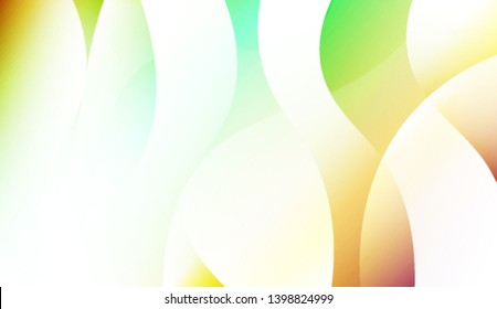 Colored Illustration In Wave Style With Gradient. For Your Design Wallpaper, Presentation, Banner, Flyer, Cover Page, Landing Page. Colorful Vector Illustration