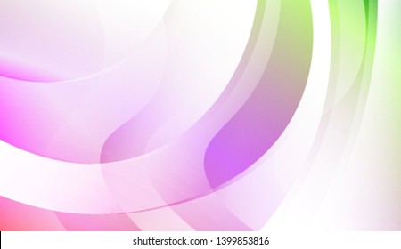 Colored Illustration In Wave Style With Gradient. For Your Design Wallpaper, Presentation, Banner, Flyer, Cover Page, Landing Page. Colorful Vector Illustration