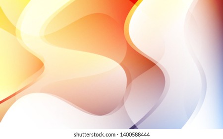 Colored Illustration In Wave Style With Gradient. For Your Design Wallpaper, Presentation, Banner, Flyer, Cover Page, Landing Page. Colorful Vector Illustration