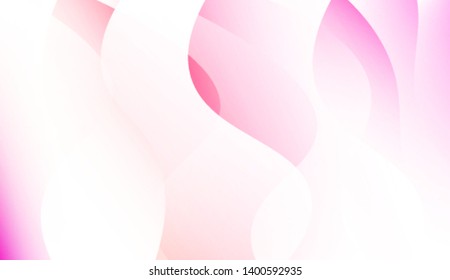 Colored Illustration In Wave Style With Gradient. For Your Design Wallpaper, Presentation, Banner, Flyer, Cover Page, Landing Page. Colorful Vector Illustration