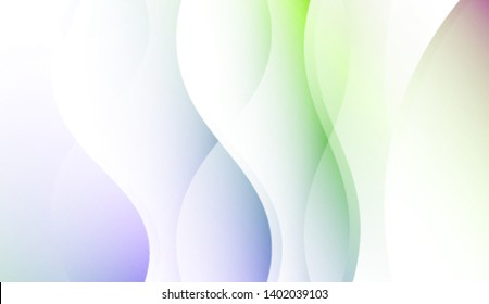 Colored Illustration In Wave Style With Gradient. For Your Design Wallpaper, Presentation, Banner, Flyer, Cover Page, Landing Page. Colorful Vector Illustration