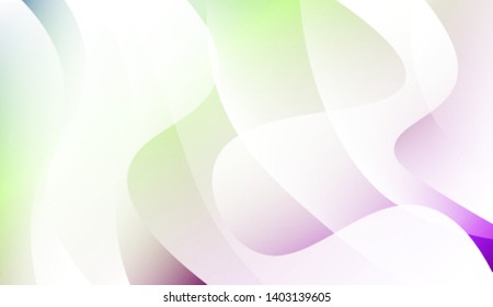 Colored Illustration In Wave Style With Gradient. For Your Design Wallpaper, Presentation, Banner, Flyer, Cover Page, Landing Page. Colorful Vector Illustration