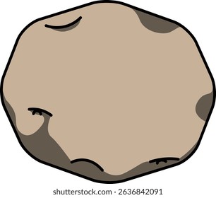 Colored Illustration of Whole Potato