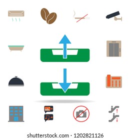 colored import export icon. web icons universal set for web and mobile