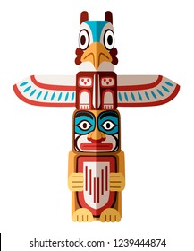 Colored Indian Totem 