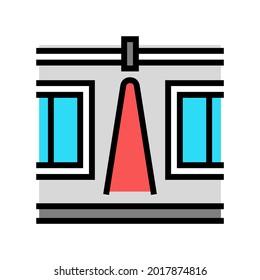 colored indoor lighting color icon vector. colored indoor lighting sign. isolated symbol illustration