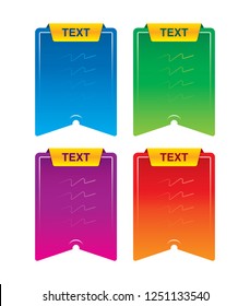 colored infographic banner vector