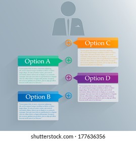 Colored  infographic design-vector illustration