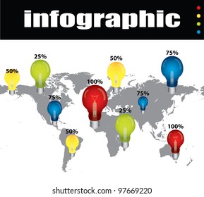 colored infographic with special design