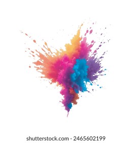 Colored ink splash vector illustration