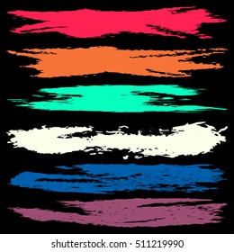 Colored ink spots Graffiti collection
