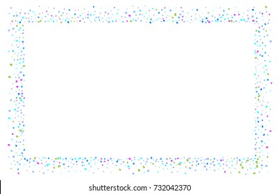 Colored iridescent confetti on a white background. Luxury festive New Year background. Multicolored shiny abstract texture. Element of design. Vector illustration, EPS 10.