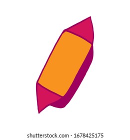 Colored Isolated Candy Illustration On White Background. Vector Sweet For Kid, Print, Design, T-Shirt. Sweet Gift For Holiday, Birthday, Wedding, Christmas, Xmas, New Year And Valentines Day.